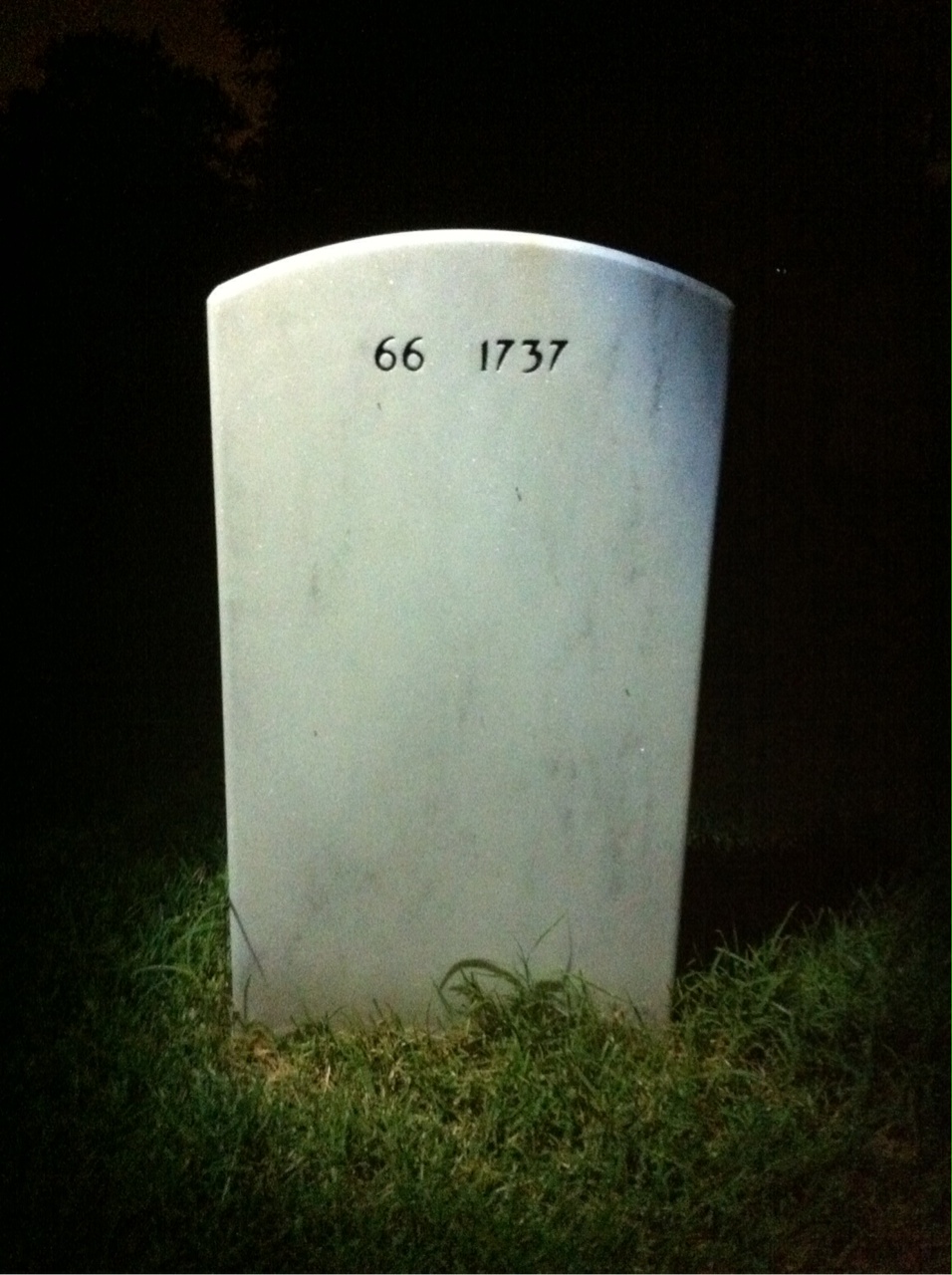 Back of headstone — Ralph Chapman