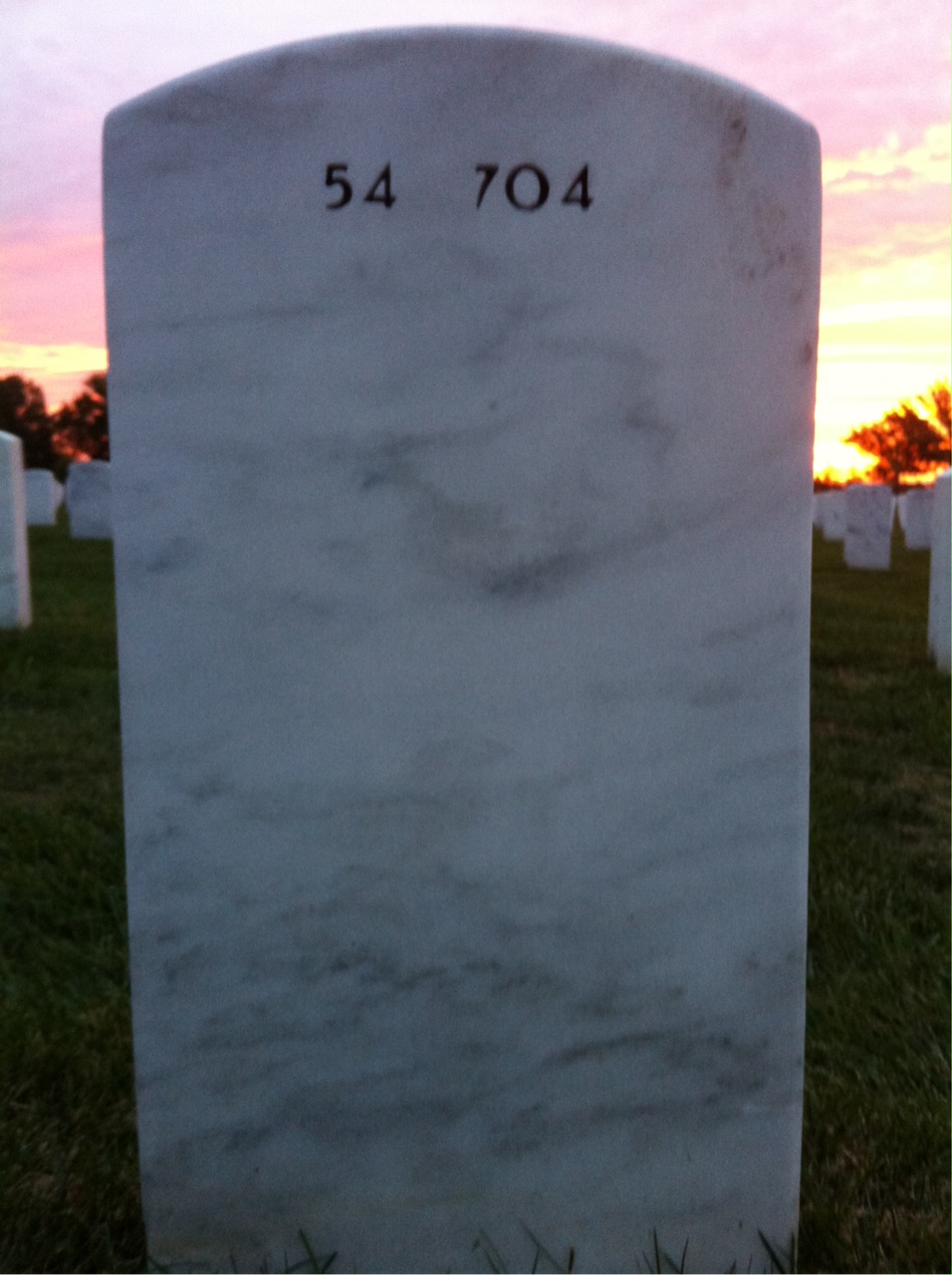 Back of headstone — Hector Avelar