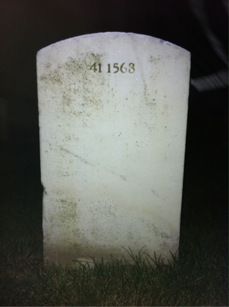 Back of headstone — George Bader