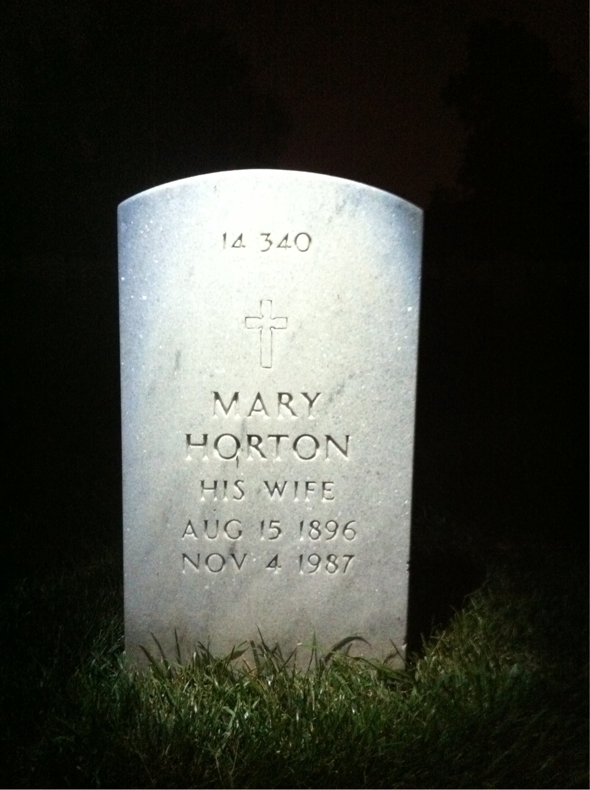 Back of headstone — Thomas A Burke