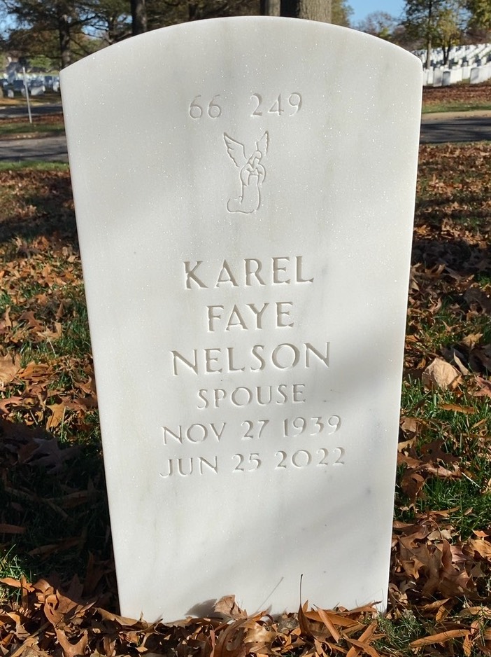 Back of headstone — Vaughn Eugene Nelson