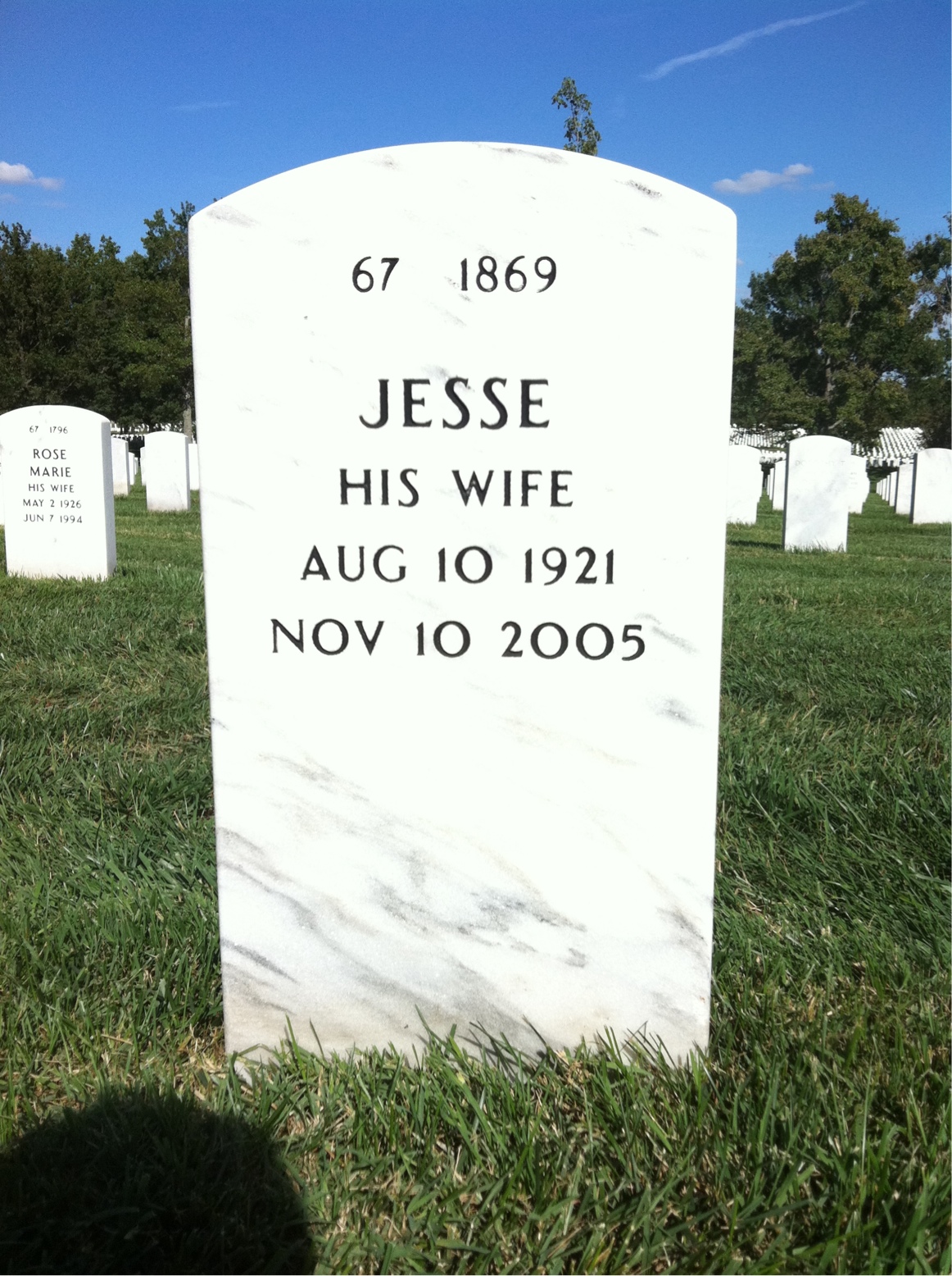 Back of headstone — Felix Paolucci