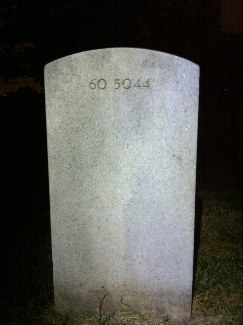 Back of headstone — Donald Aiken
