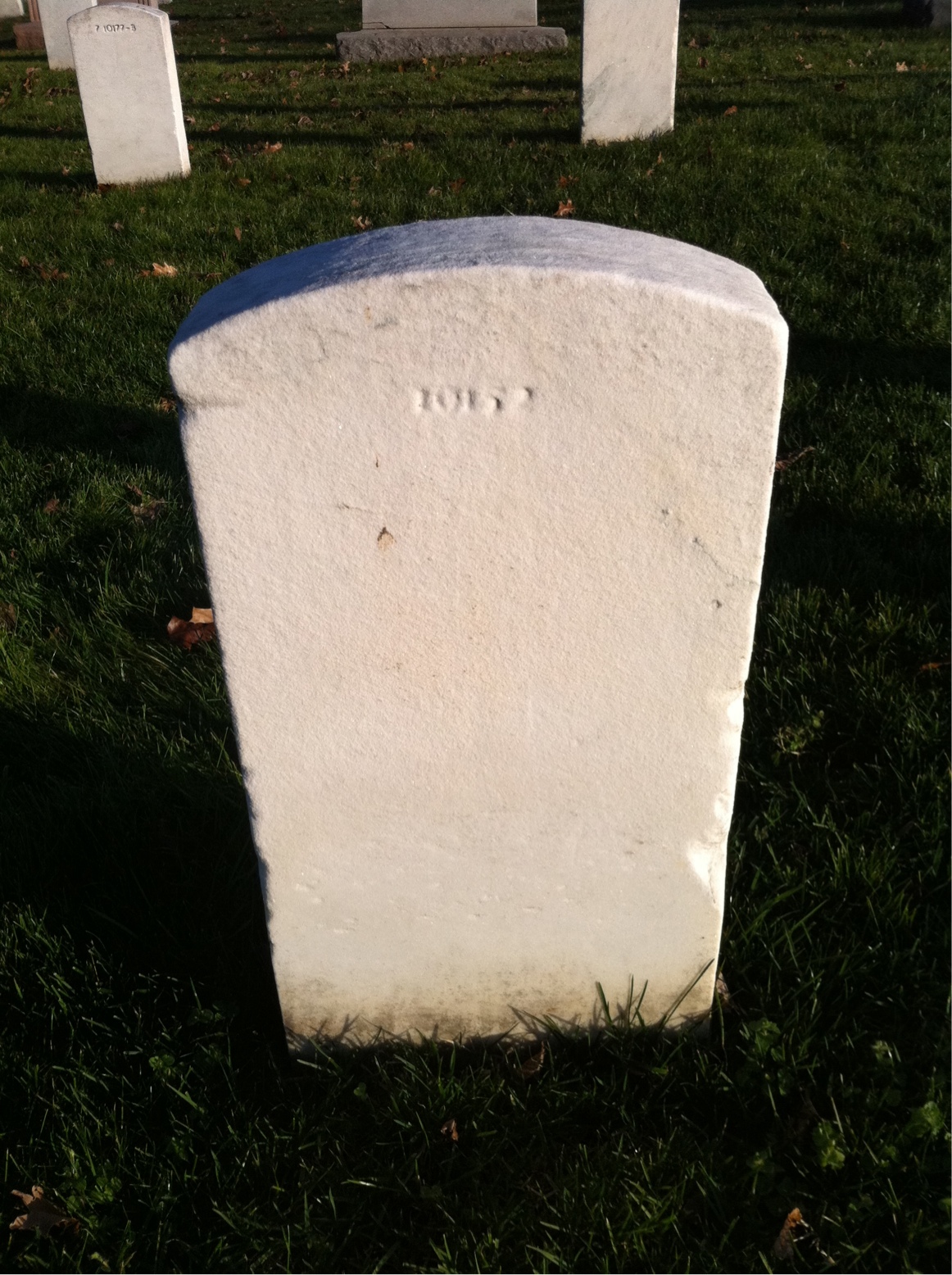 Back of headstone — Carl Berg