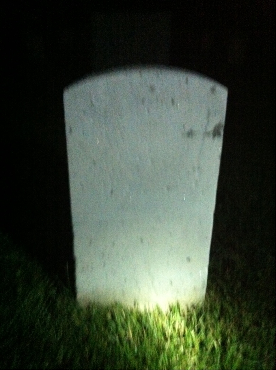 Back of headstone — John Allstot