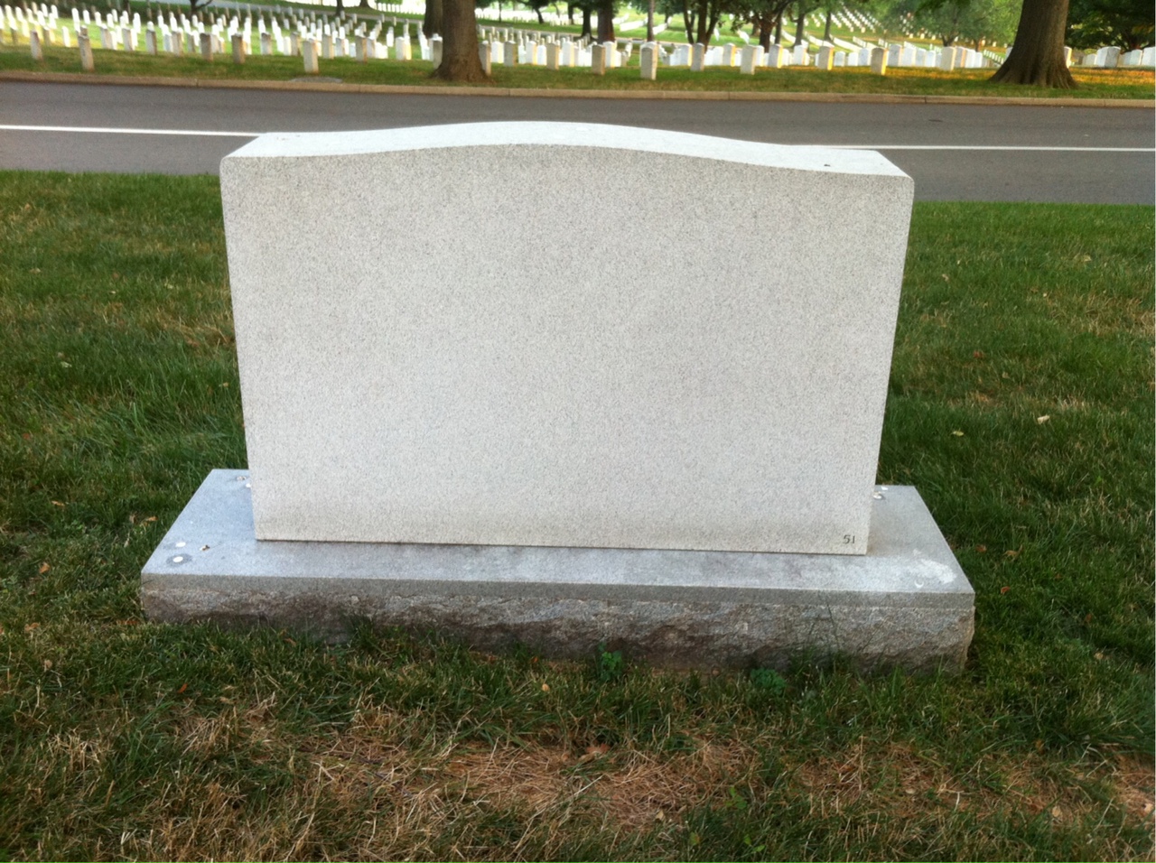 Back of headstone — John Easter Harris