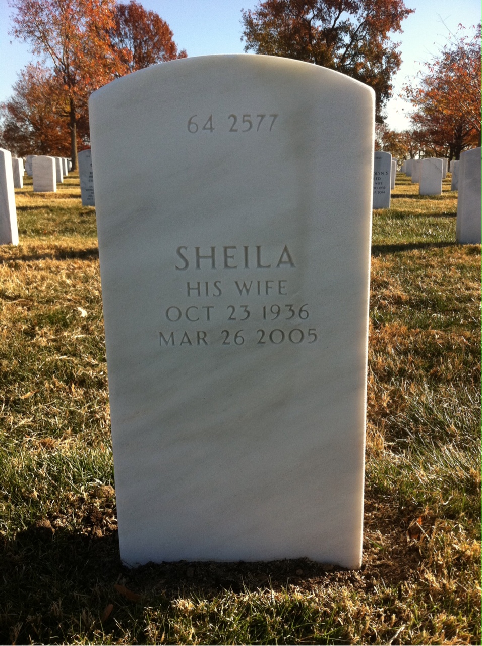 Back of headstone — George Slay