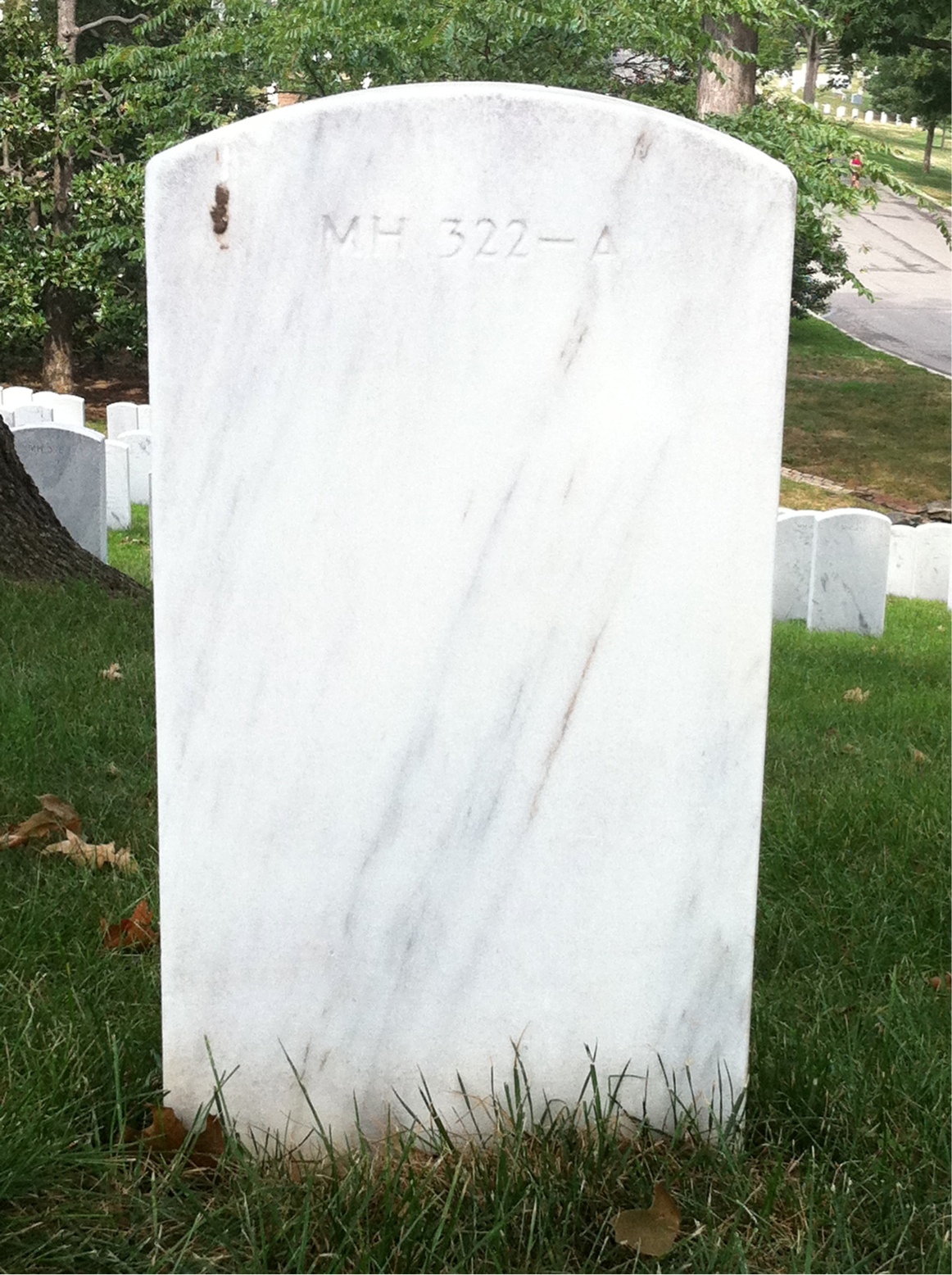 Back of headstone — Milton Elchinger