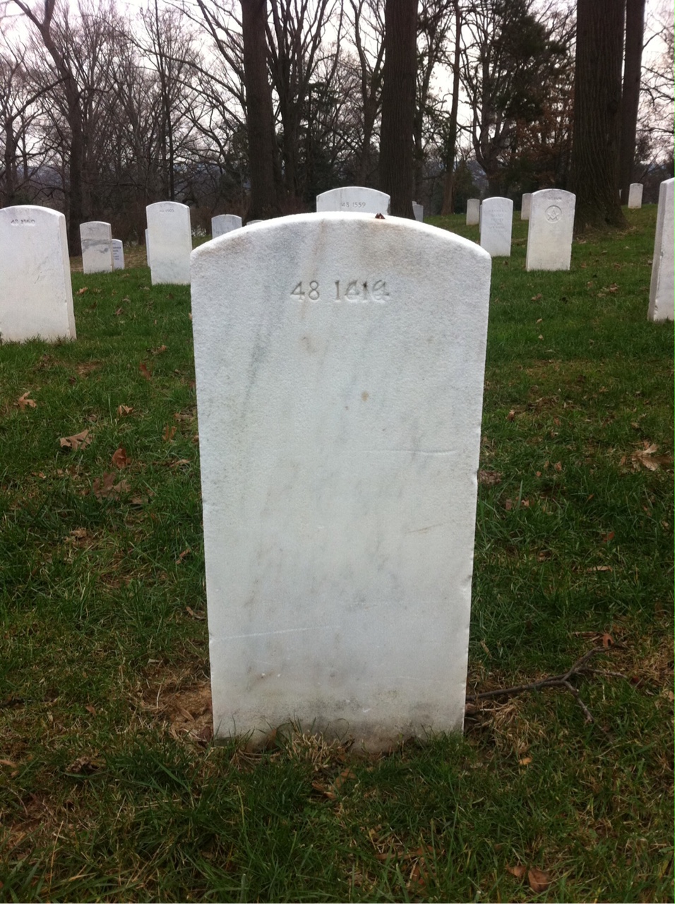 Back of headstone — Lucille Cox