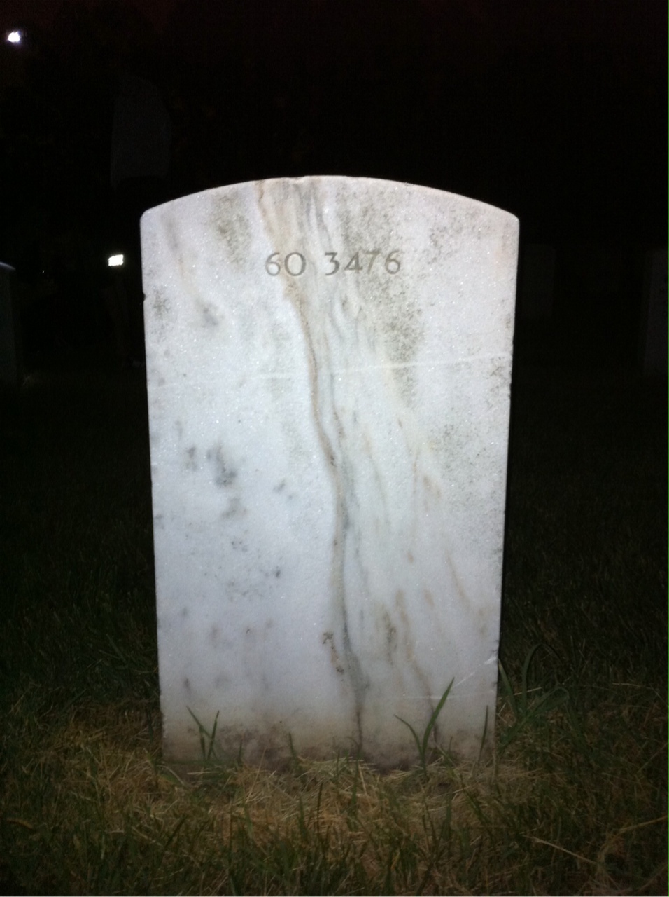 Back of headstone — William Bain Foster