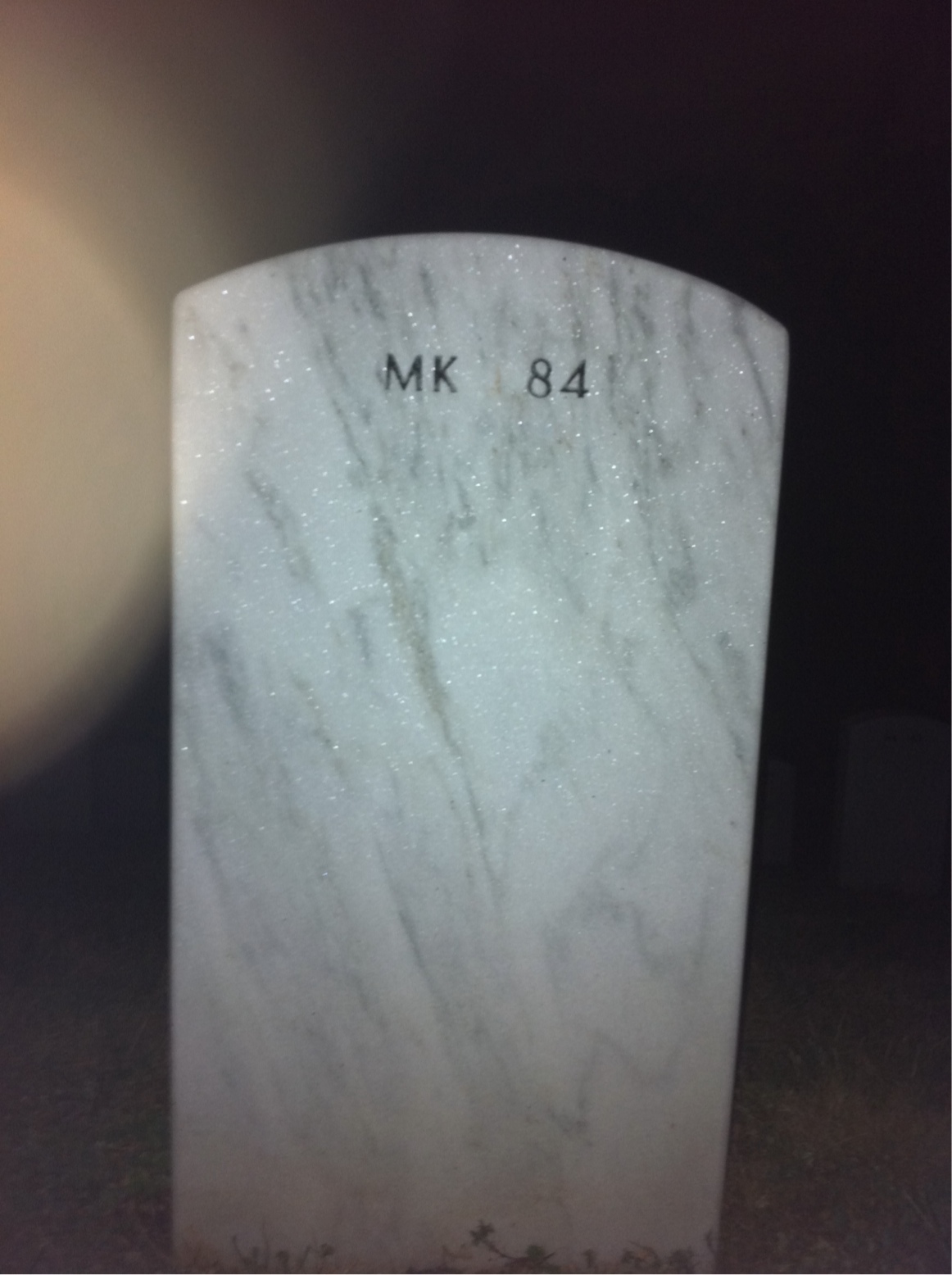 Back of headstone — Oliver Eisan