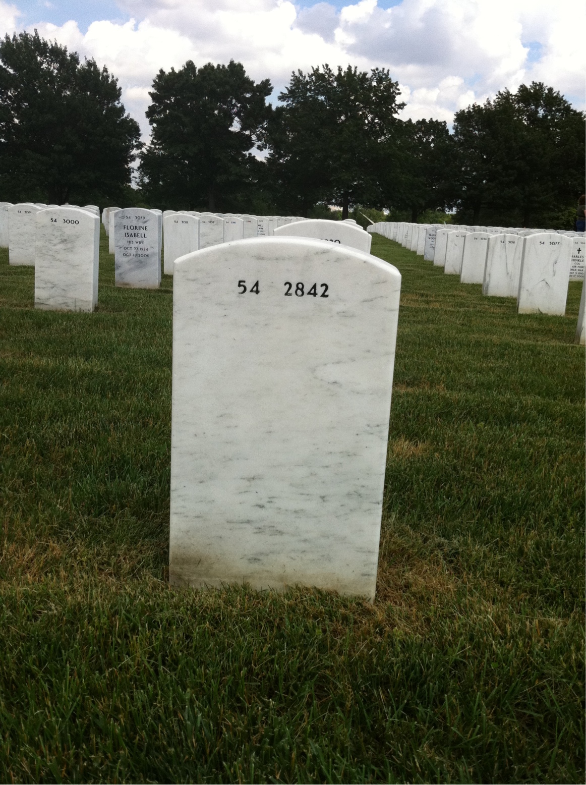 Back of headstone — John Edwards