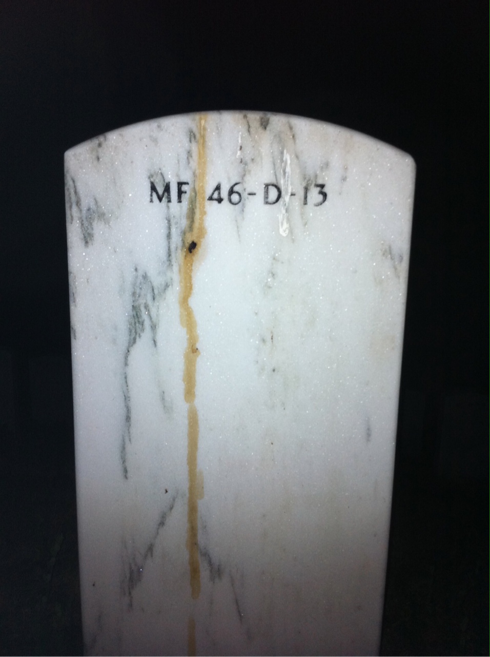 Back of headstone — Edwin Scranton