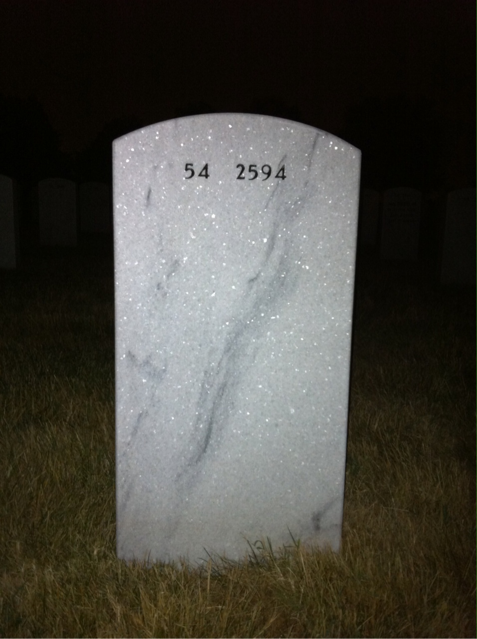 Back of headstone — Klaus Stoehr