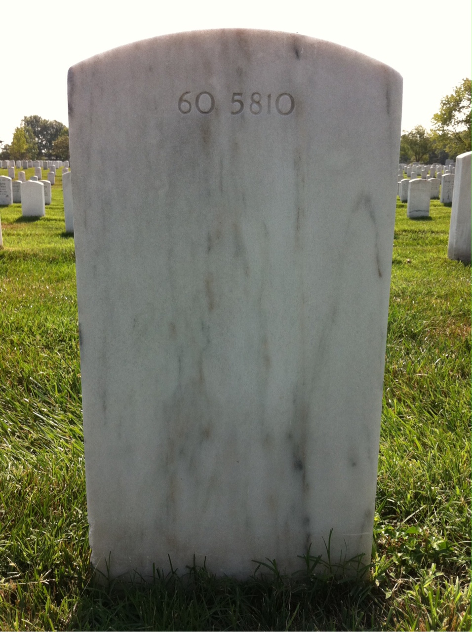Back of headstone — Frank Mullen