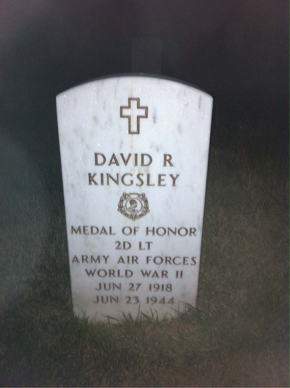 Headstone of David R. Kingsley