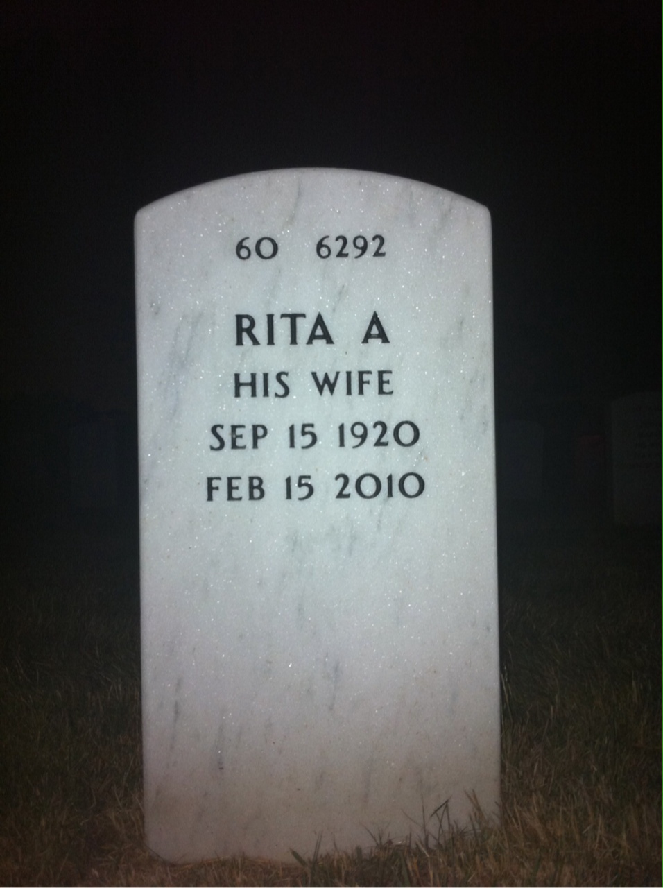 Back of headstone — Joseph Satriano