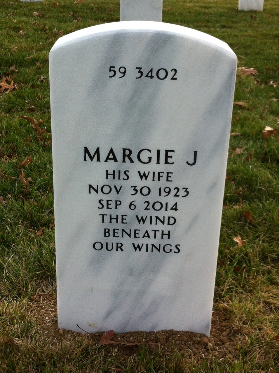 Back of headstone — William Larkin