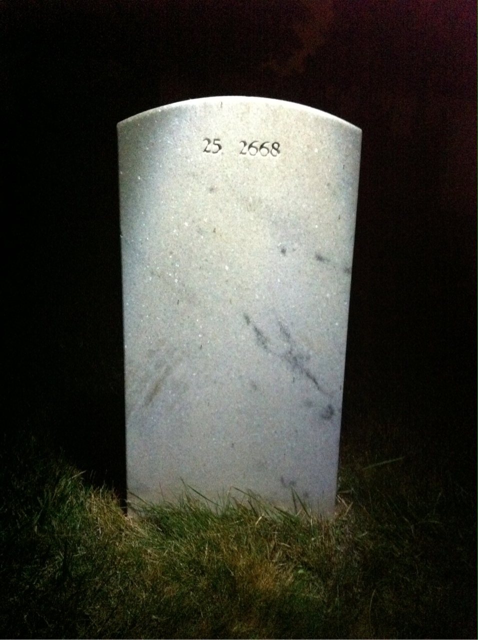 Back of headstone — Bessie Murphy