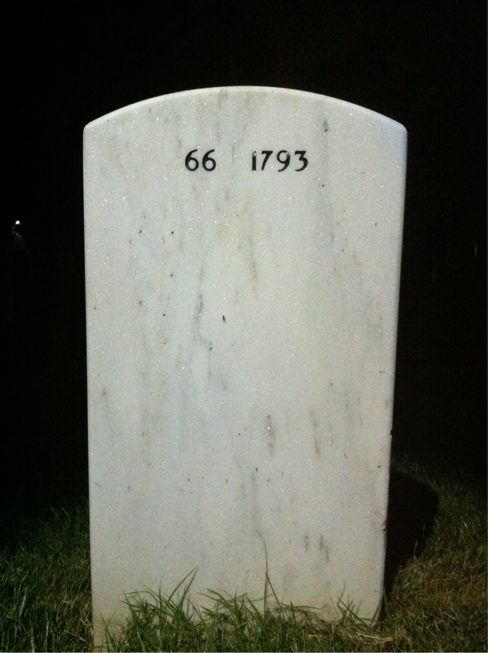 Back of headstone — Lehman Williams