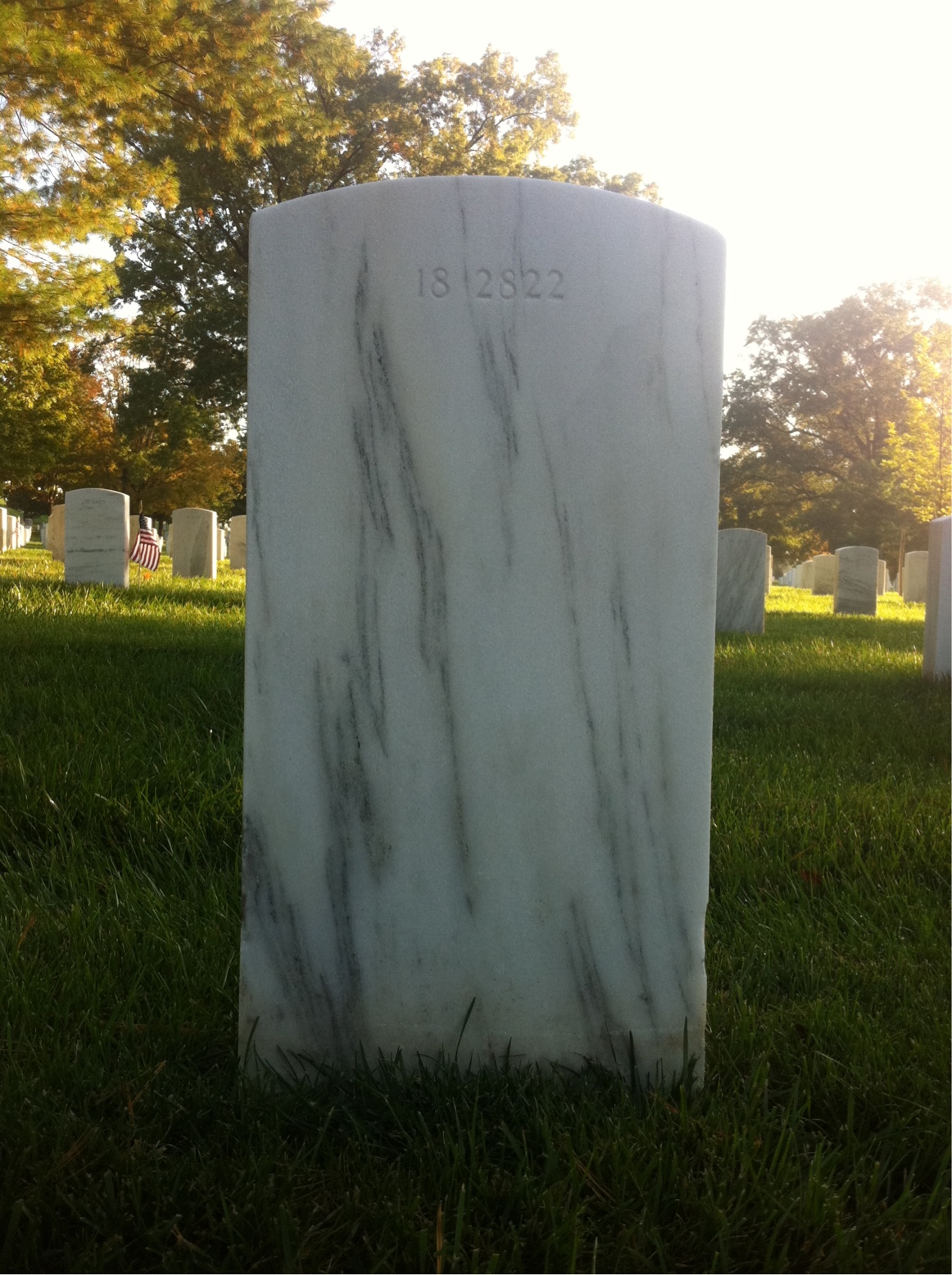 Back of headstone — Robert Bottles