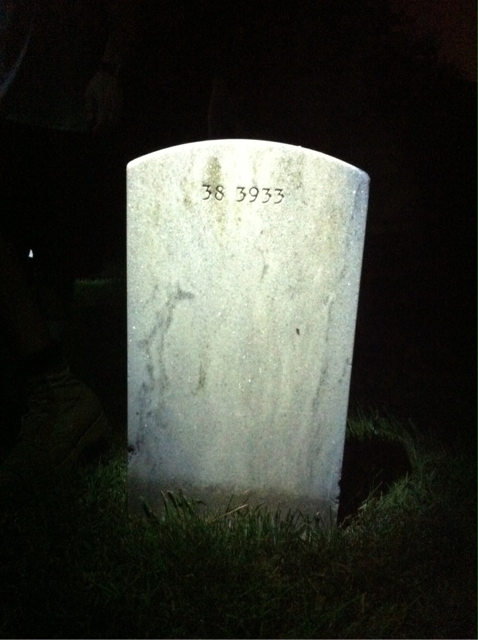 Back of headstone — William Mudd