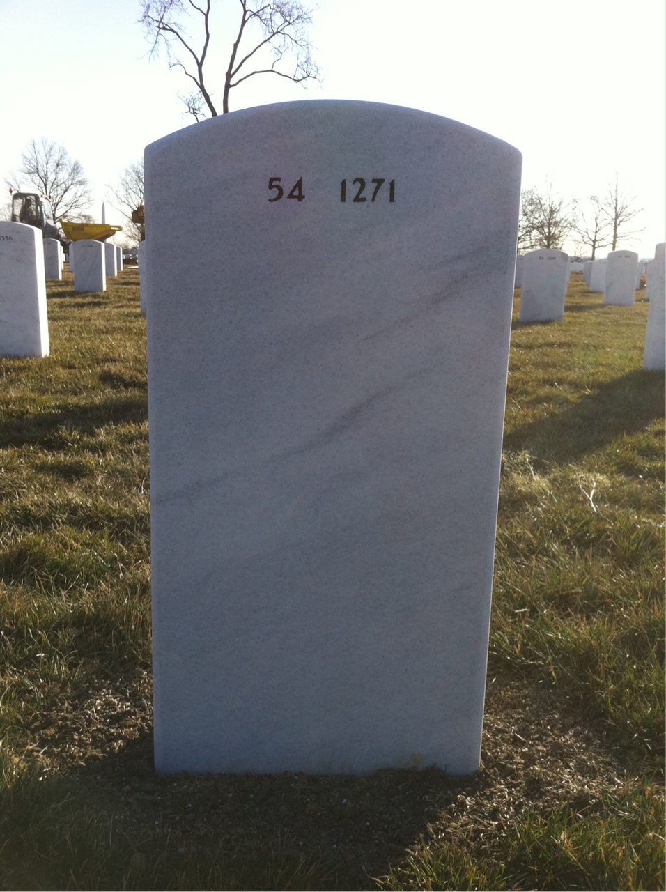 Back of headstone — Walter Willhoite