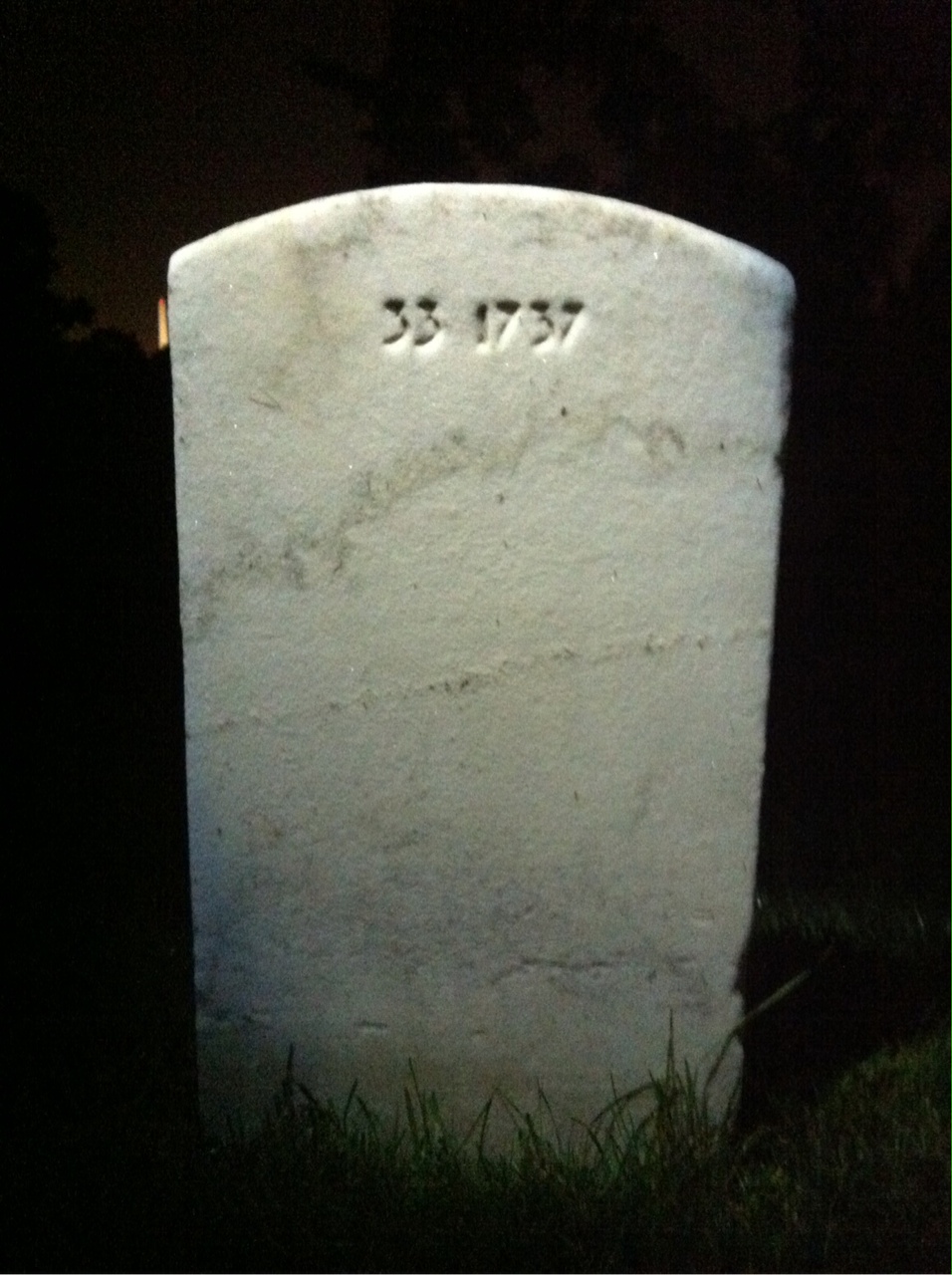 Back of headstone — Mary Murphy