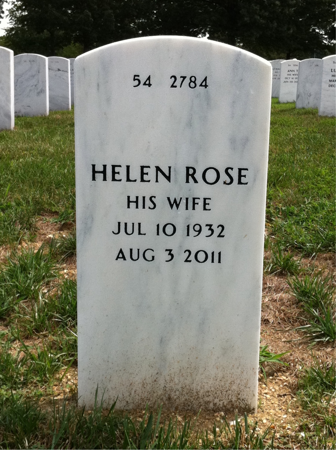 Back of headstone — William R Gulley