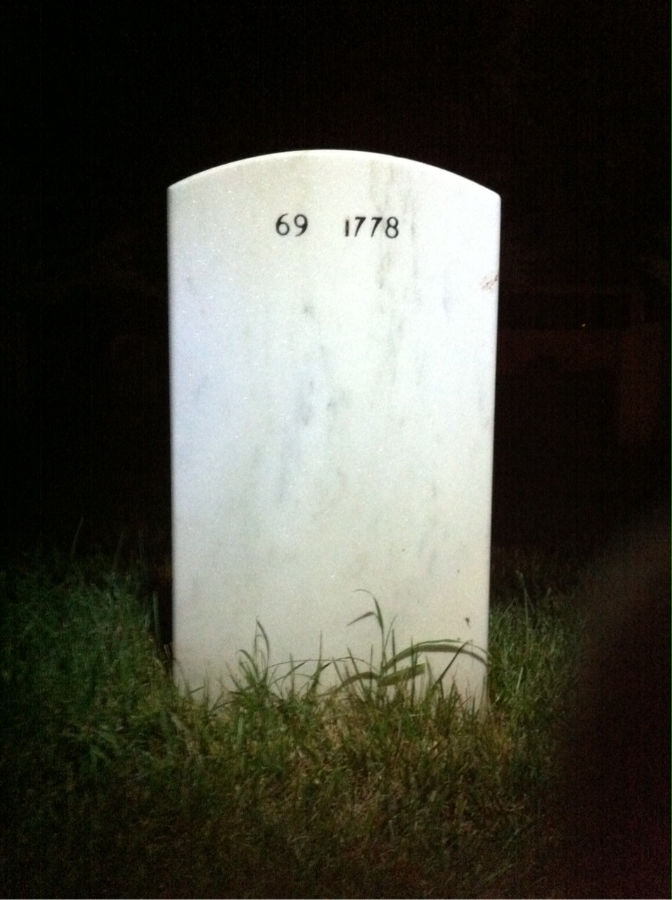Back of headstone — Frank Roush