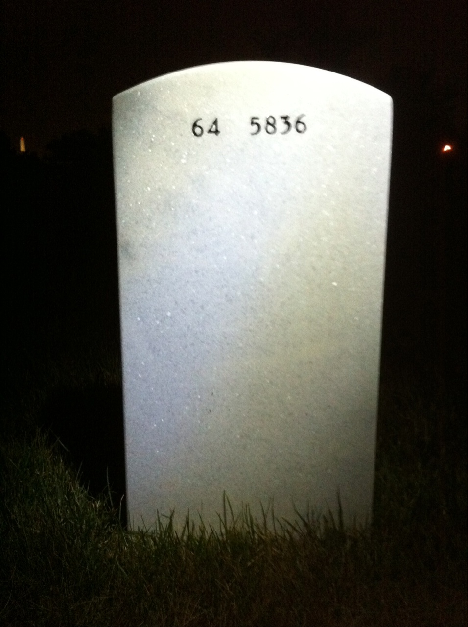 Back of headstone — Richard Hyndman