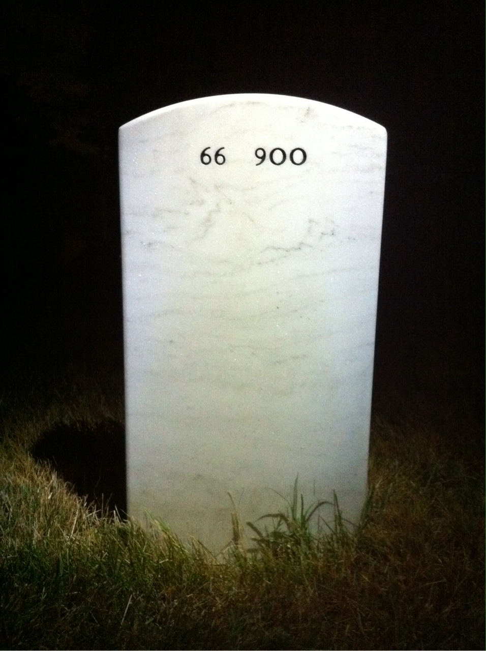 Back of headstone — Donald Osborn