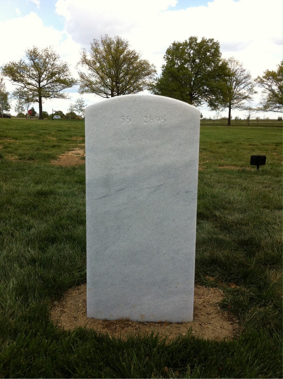 Back of headstone — Michael Amidei