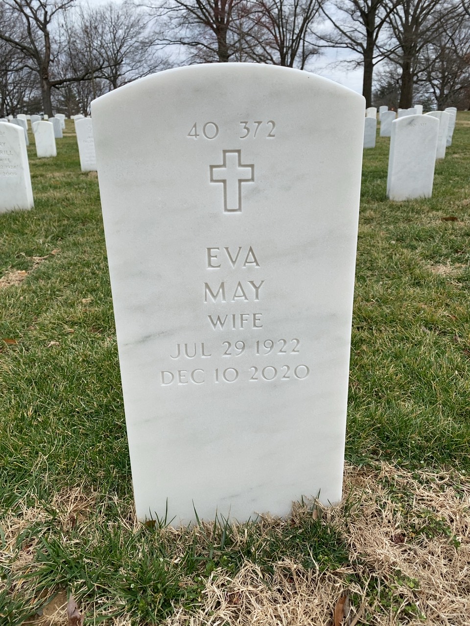 Back of headstone — George Appleby