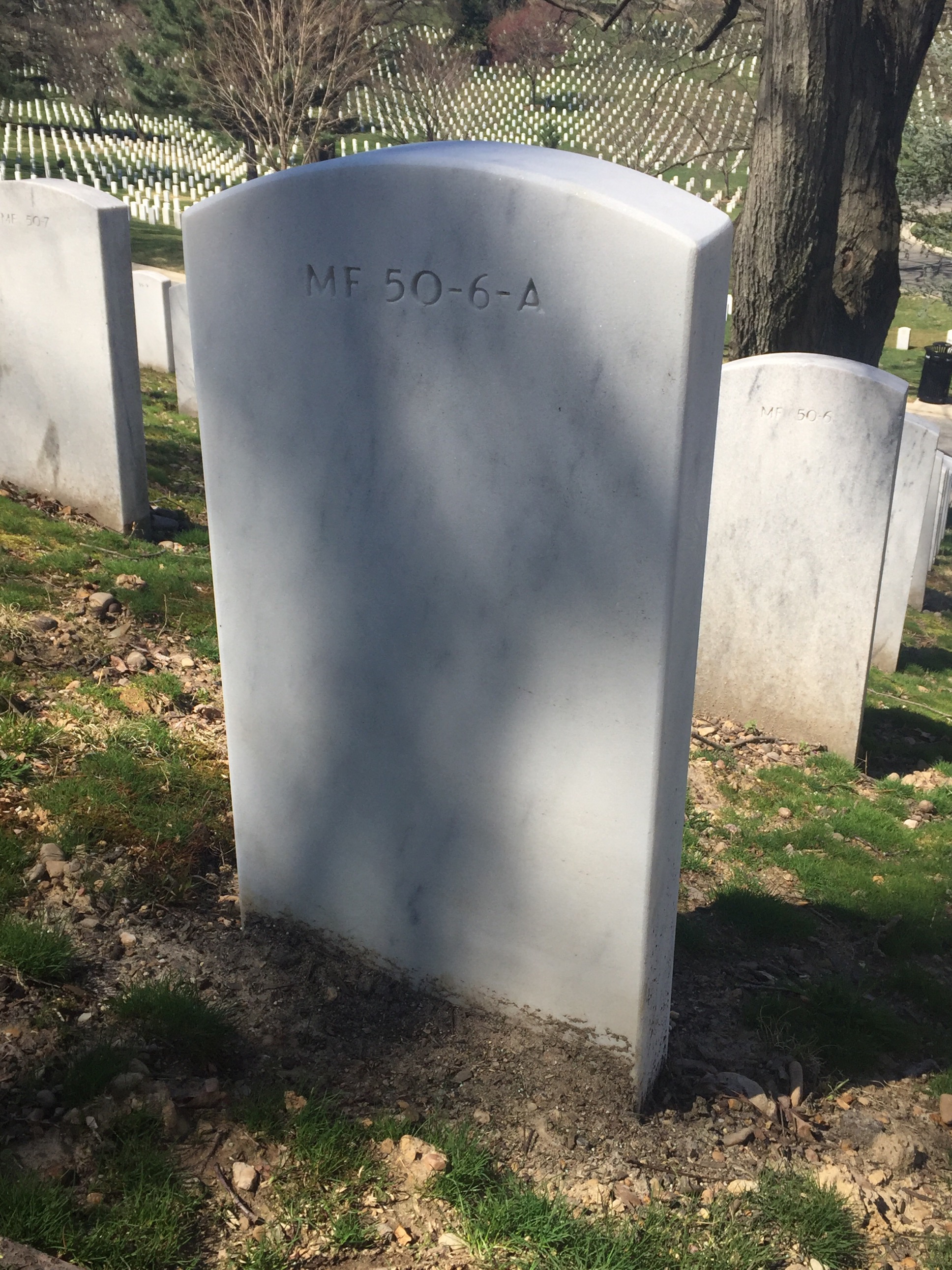 Back of headstone — William Baldwin