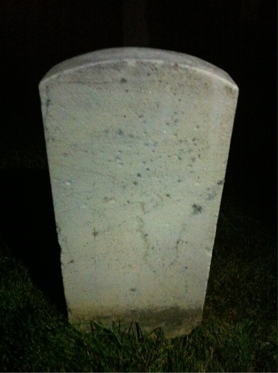 Back of headstone — Joseph Monroe