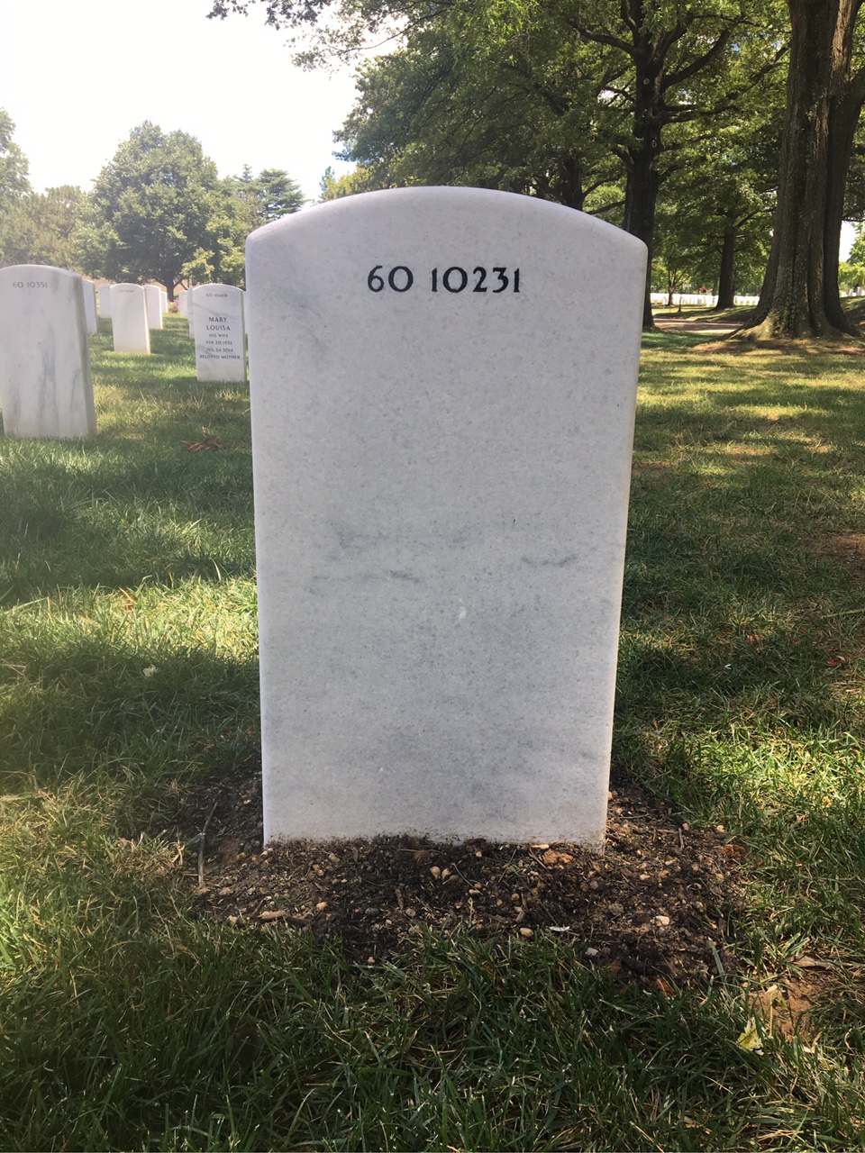 Back of headstone — Weston C Lee