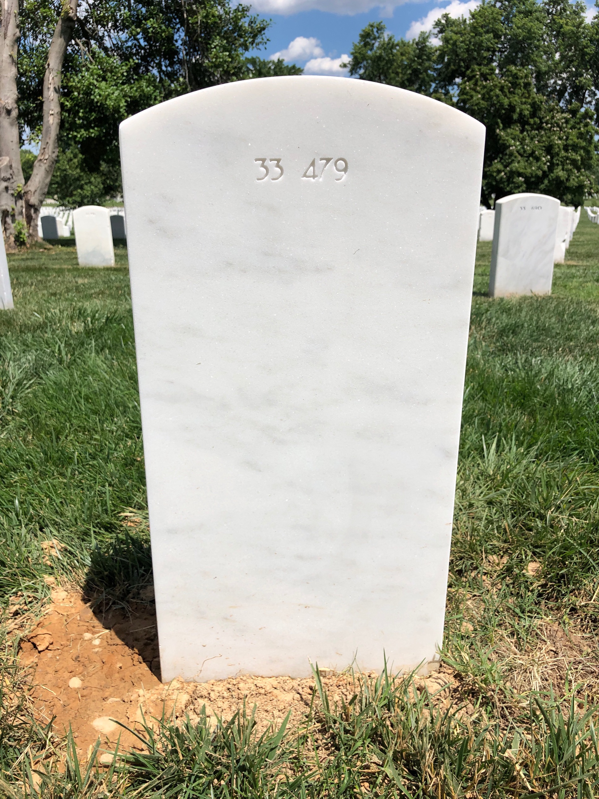 Back of headstone — Raymond Bouche