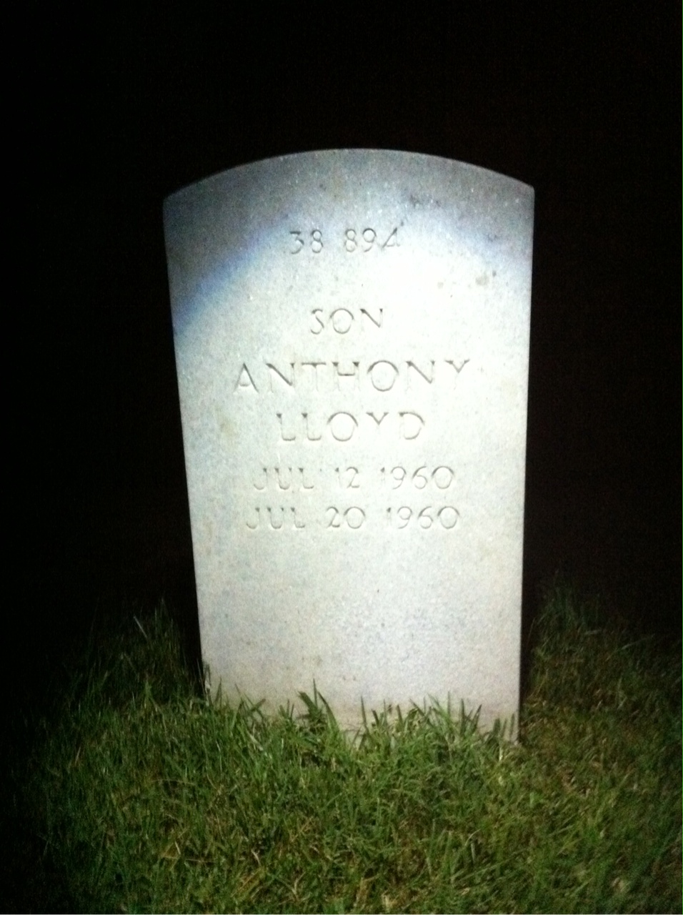 Back of headstone — Walter Buchanan Gray