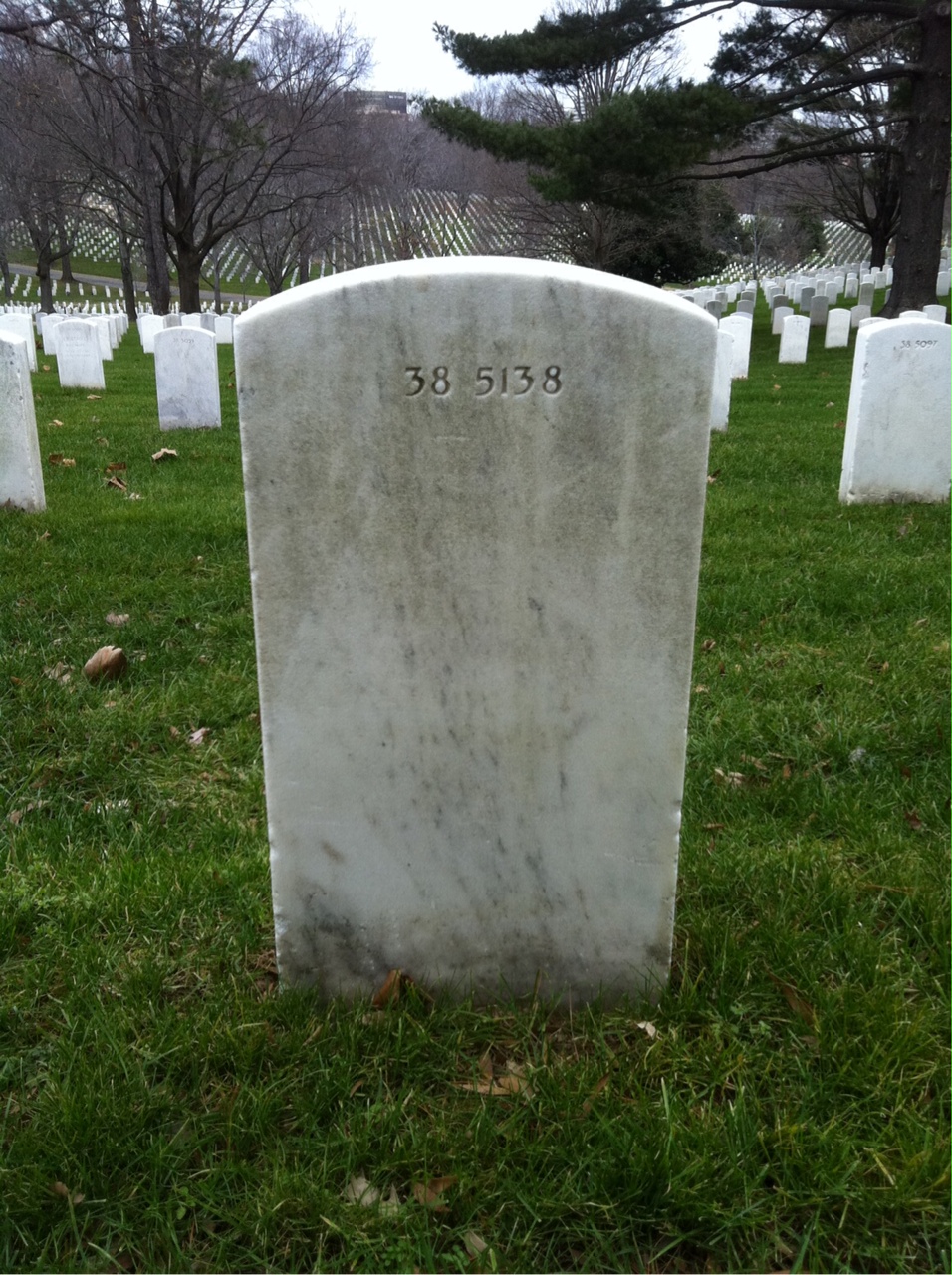 Back of headstone — Rose Allegretto