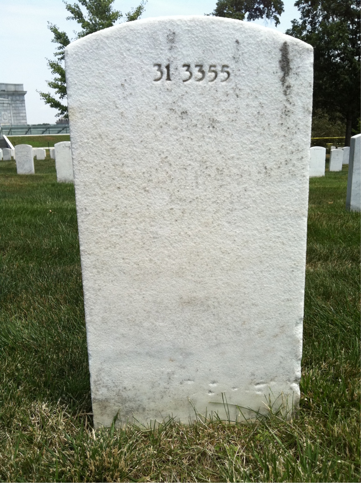 Back of headstone — Robert Beggs