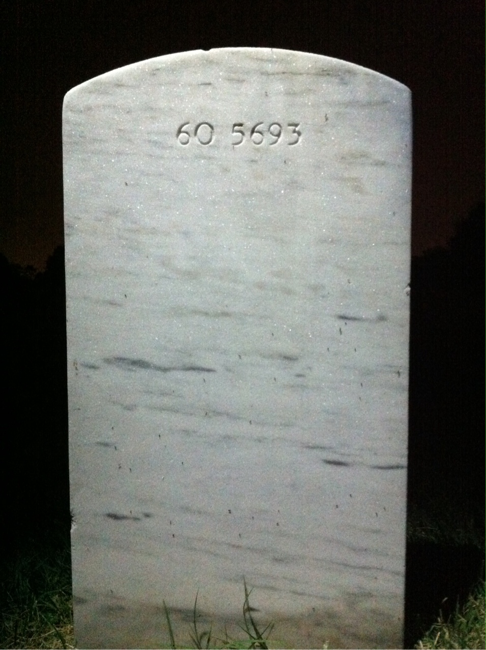 Back of headstone — James Andrews