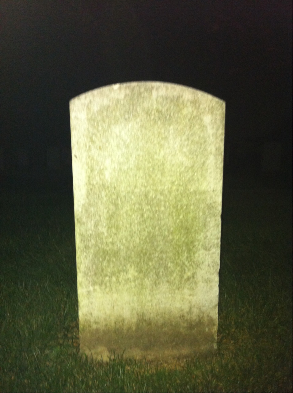 Back of headstone — Thomas Murray