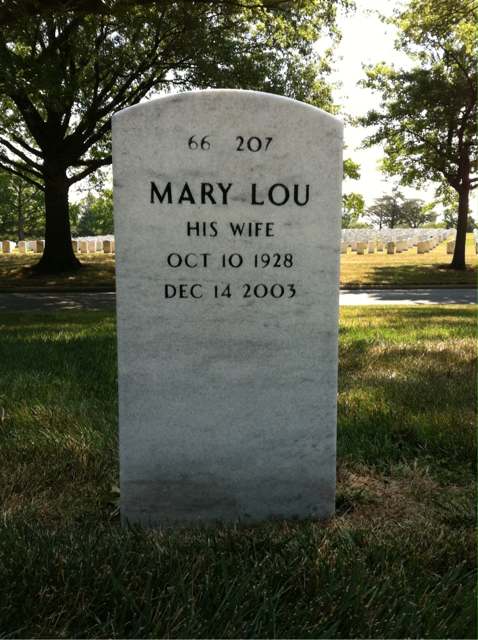 Back of headstone — Carl Skaugen