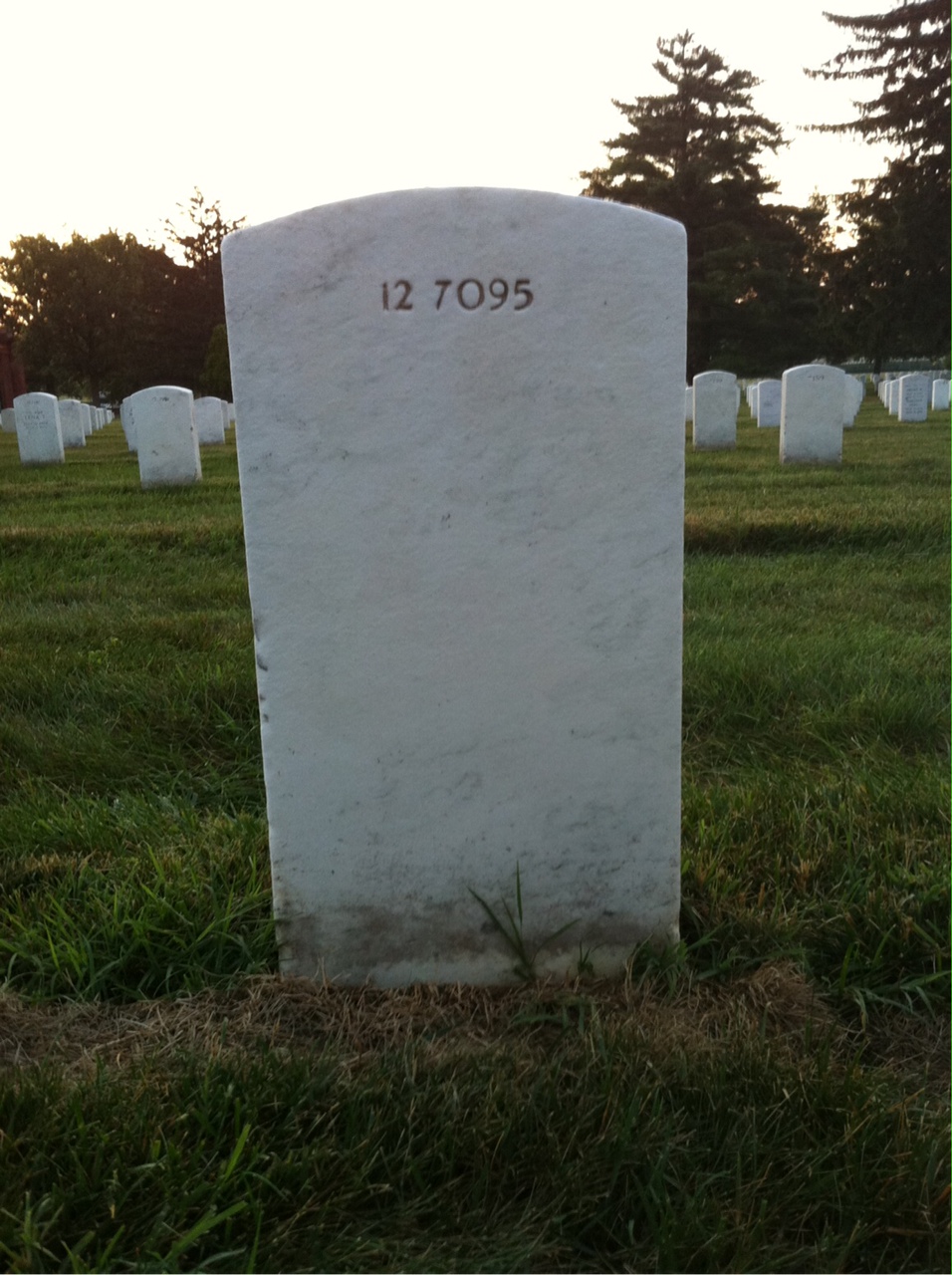 Back of headstone — Charles Mylius