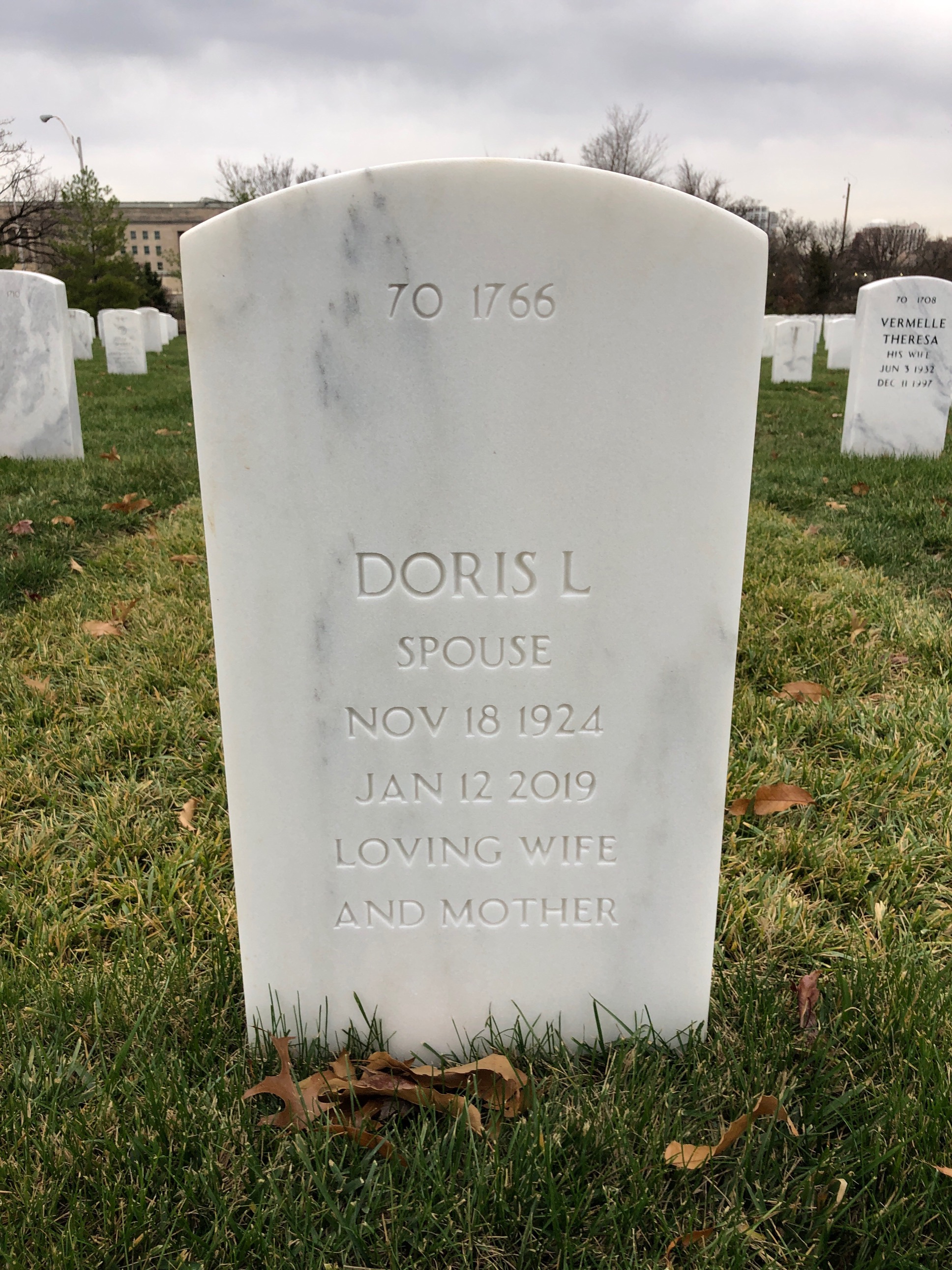 Back of headstone — John Einbinder