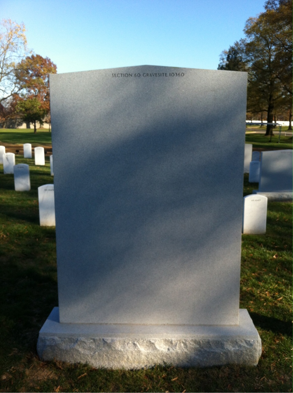 Back of headstone — Walter Boyd