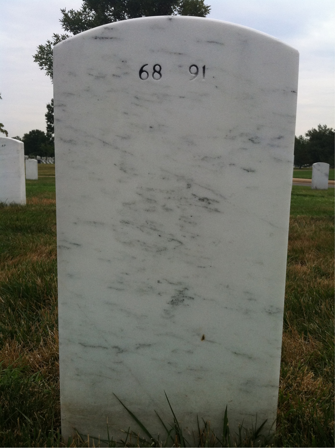 Back of headstone — Thelma Williams