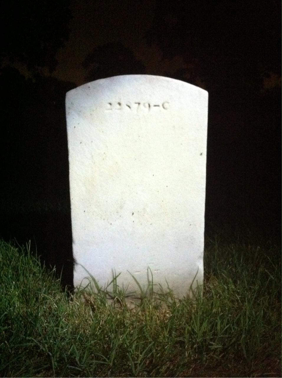 Back of headstone — Michael Moran
