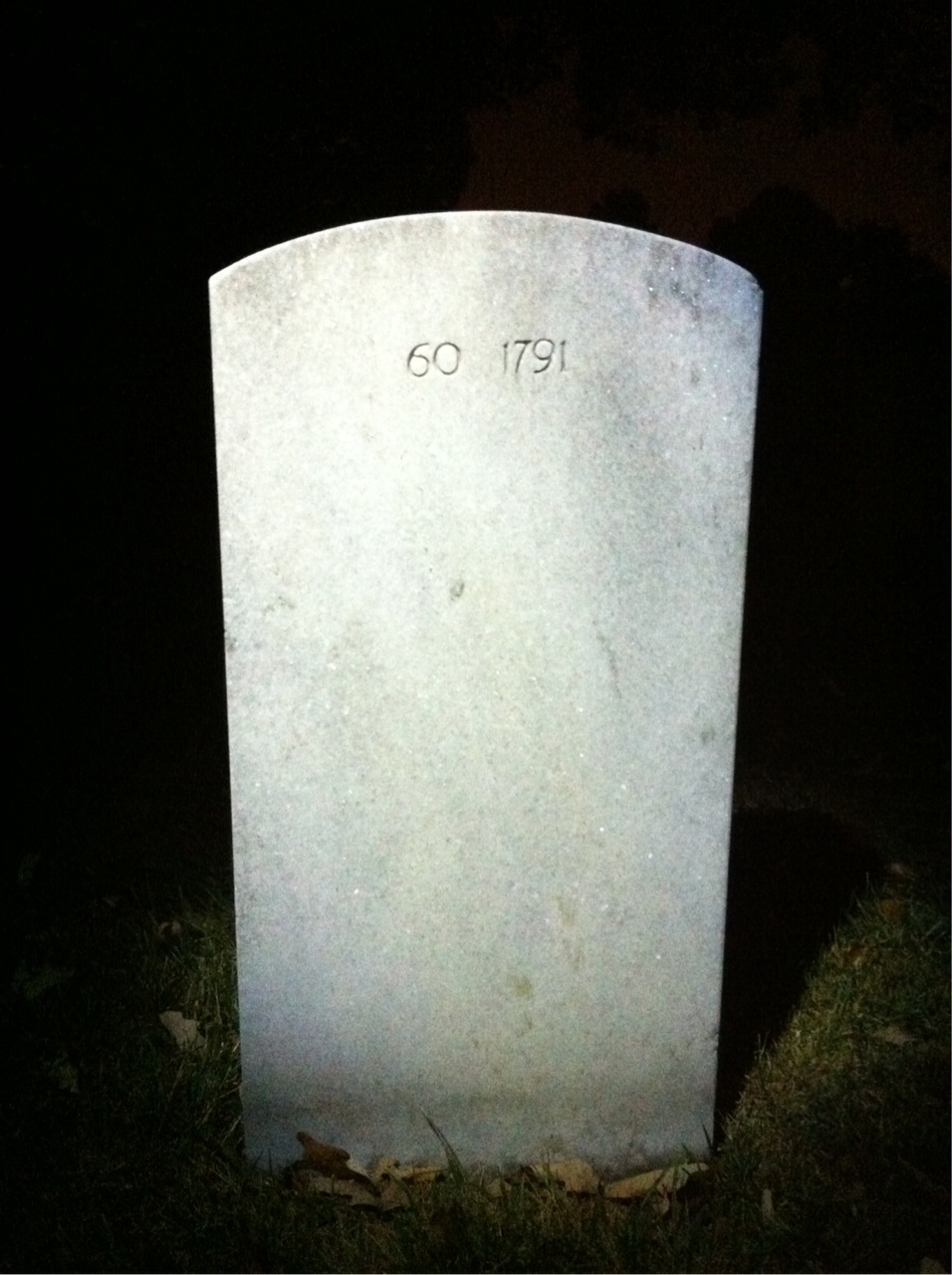 Back of headstone — Kenneth Abendschein